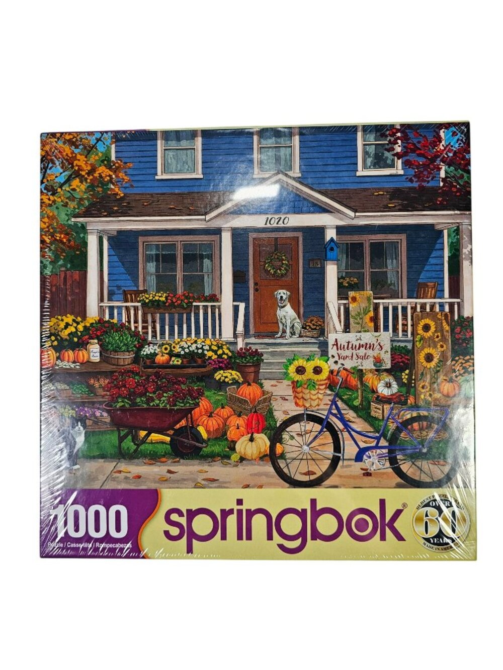 Springbok 1000-Piece Jigsaw Puzzle Autumns Yard Sale 24" x 30"